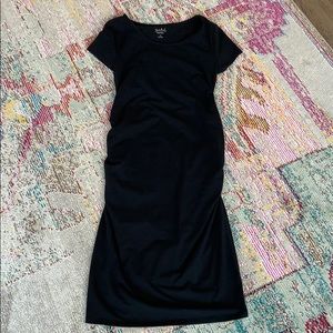 Black maternity casual dress